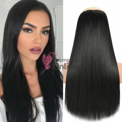 Extensie de par cu 5 Clips On delux simpla dreapta de 60 cm,  CH61# Brunet